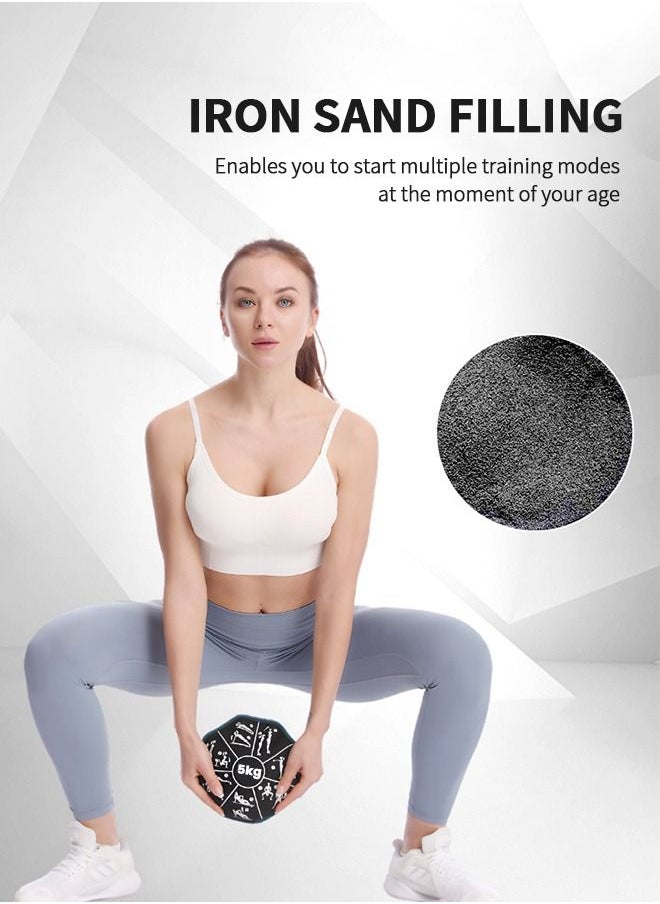 GROIC - 5Kg SandBell Sandbag Filled Exercise Pattern Workout Bag Use at Home Gym Equipment an Anywhere Sand Bag Kettlebell Ships Pre-Filled for Fitness - Image 1