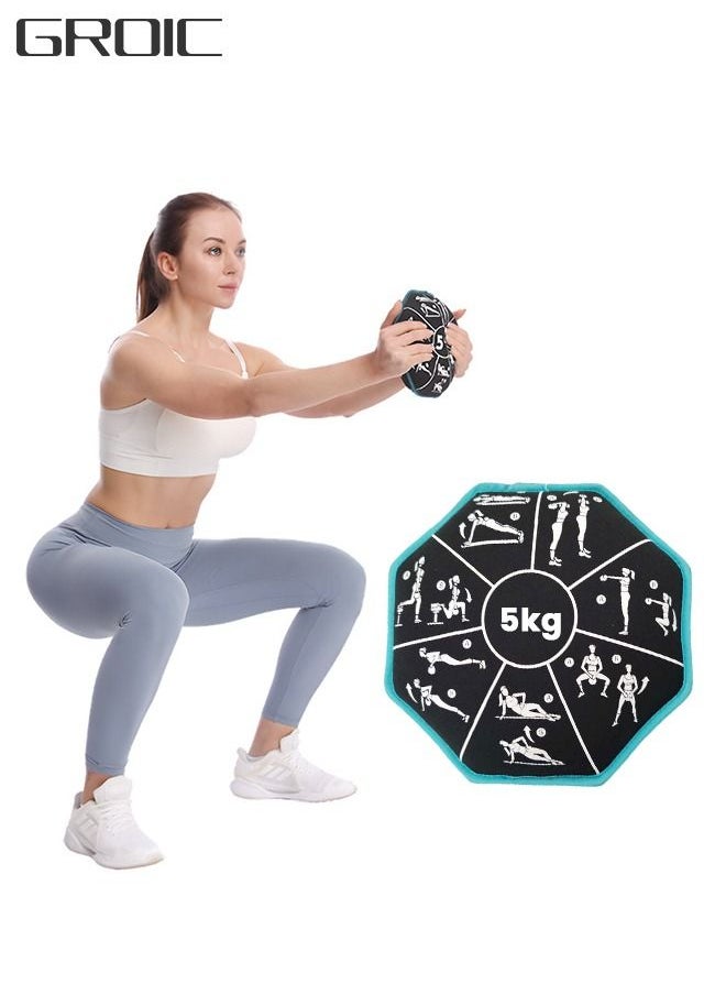 GROIC - 5Kg SandBell Sandbag Filled Exercise Pattern Workout Bag Use at Home Gym Equipment an Anywhere Sand Bag Kettlebell Ships Pre-Filled for Fitness - Image 1
