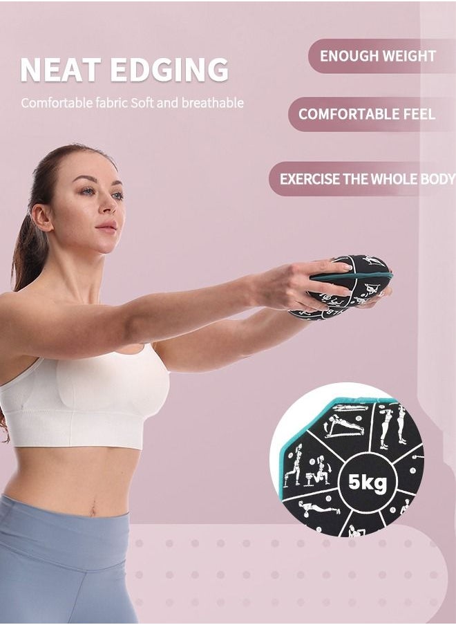 GROIC - 5Kg SandBell Sandbag Filled Exercise Pattern Workout Bag Use at Home Gym Equipment an Anywhere Sand Bag Kettlebell Ships Pre-Filled for Fitness - Image 1
