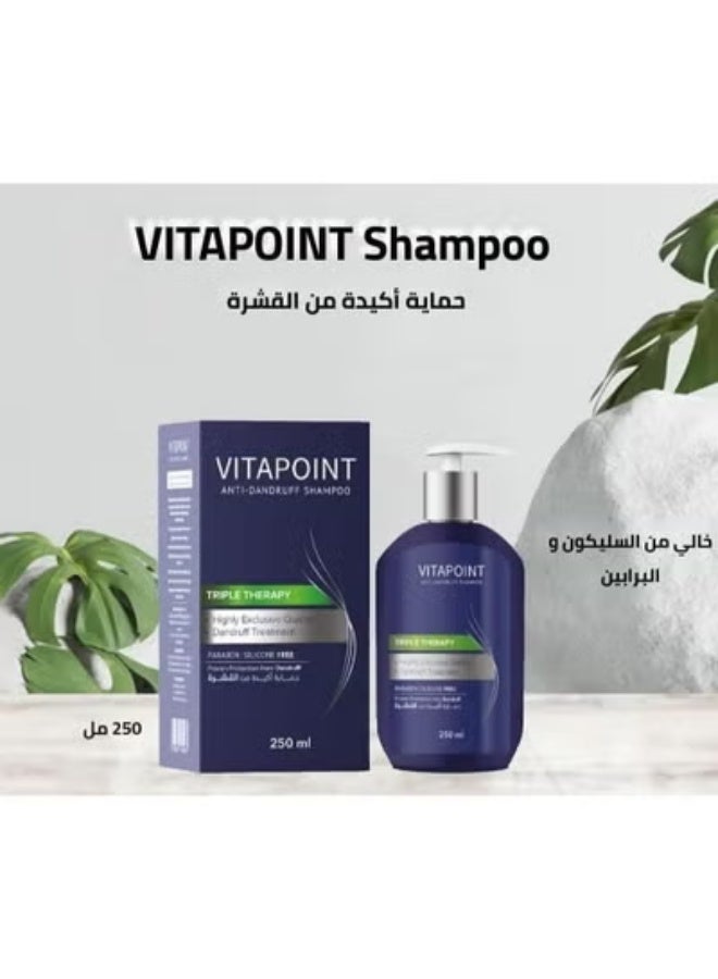 MELANO Vitapoint Anti Dandruff Shampoo 250 ML - Image 3