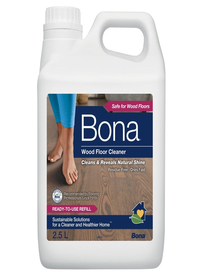 Bona Hardwood Floor Cleaner Refill (2.5 Ltr) (88 oz) (Specially Designed For Wood Floor/Wooden Surface Cleaning | iRobot Liquid | Suitable for Lacquer (Varnished) or Hard-Waxed Wood Floors - Image 1