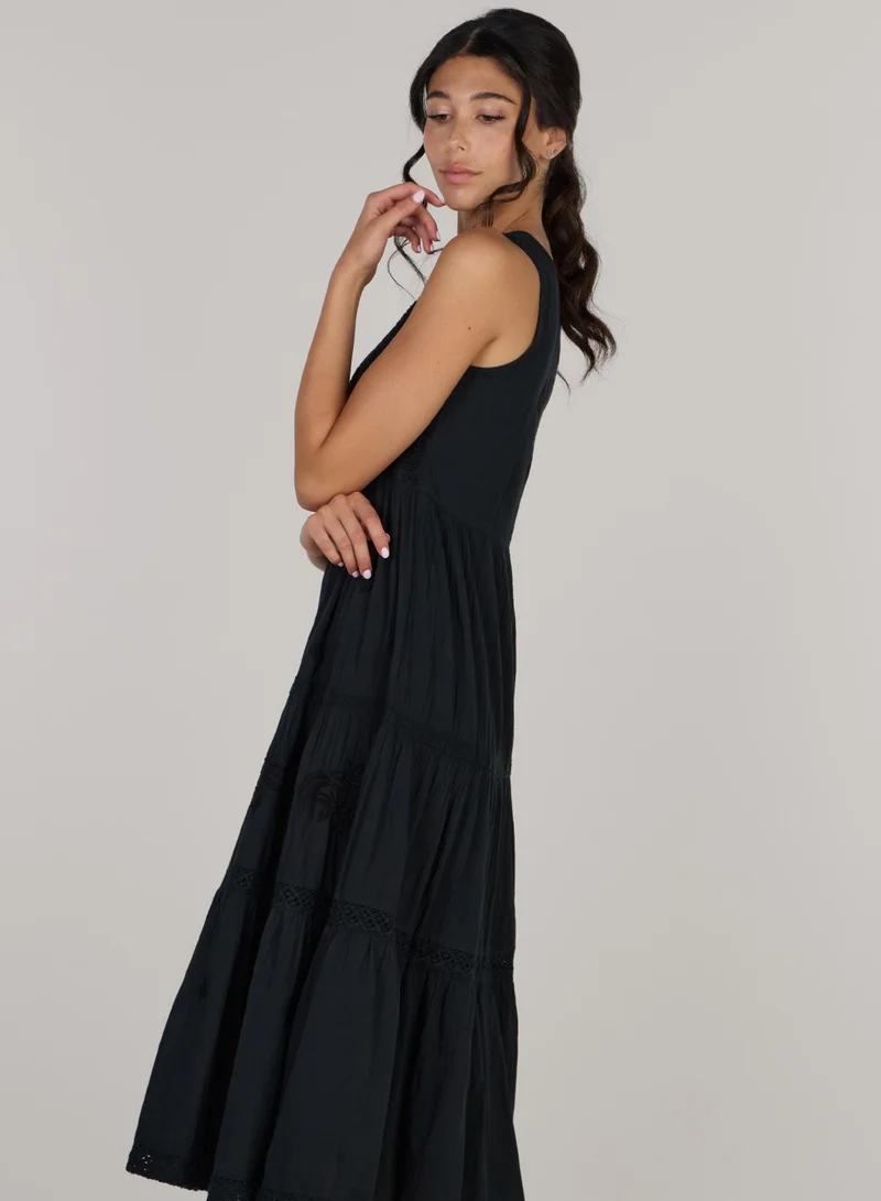 Just Nature Giselle Open Shoulder Dress