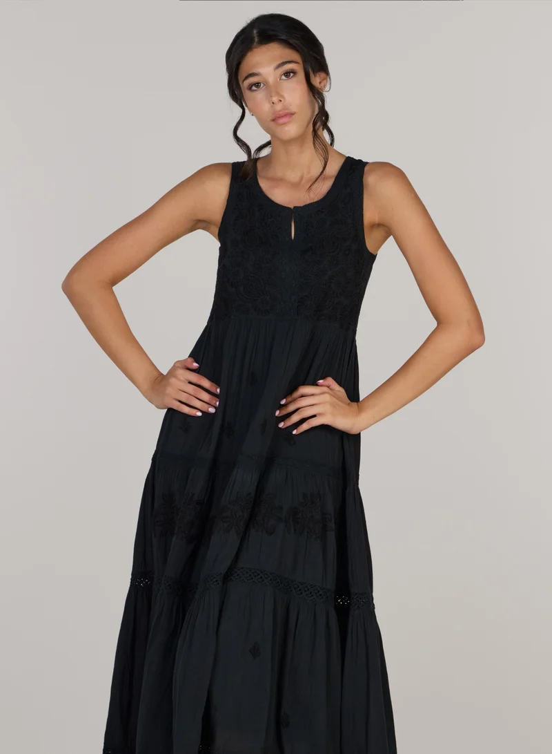 Just Nature Giselle Open Shoulder Dress