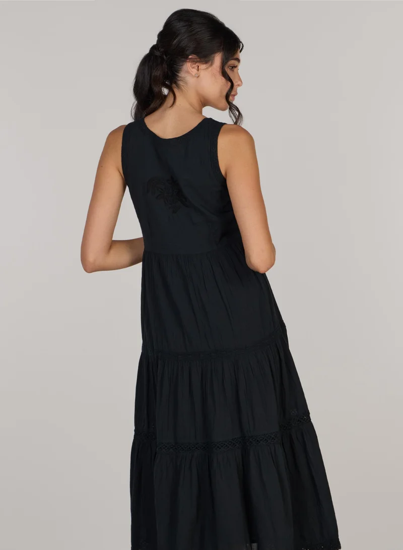 Just Nature Giselle Open Shoulder Dress