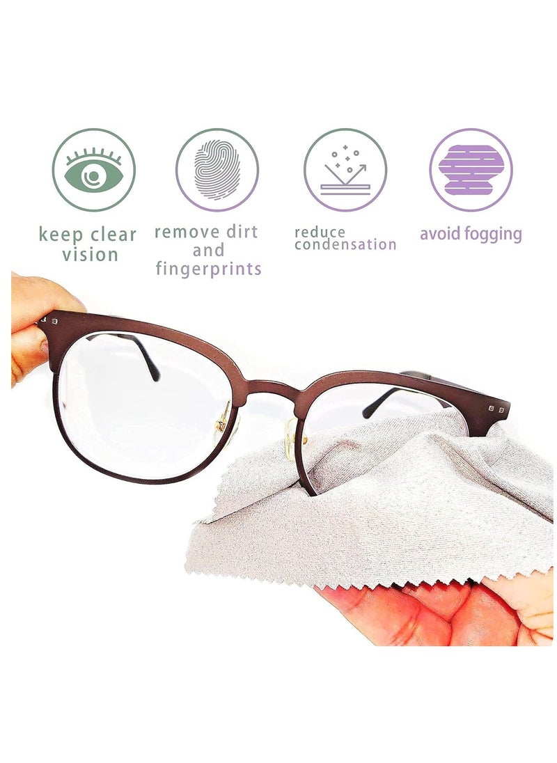 KASTWAVE 2pcs Anti-Fog Cloth for Glasses and Goggles Nano Cleaning Wipes, 5.9" X 5.9", Reusable for Eyeglasses, Motorcycle Helmets, Camera Lenses, Masks - Defogging Cleaner - Image 2