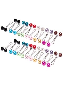 Generic Colorful Faux Pearl U Shape Hair Clips for Shawl and Hijab  - Image 1