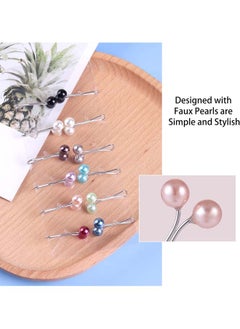 Generic Colorful Faux Pearl U Shape Hair Clips for Shawl and Hijab  - Image 5