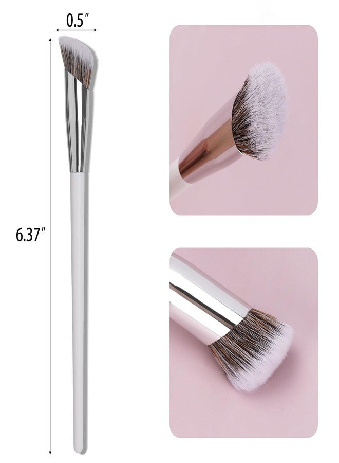 LoveBB 4 Pcs Under Eye Concealer Brushes, Soft Precision Nose Contour Brush Angled Concealer Makeup Brush - Image 2