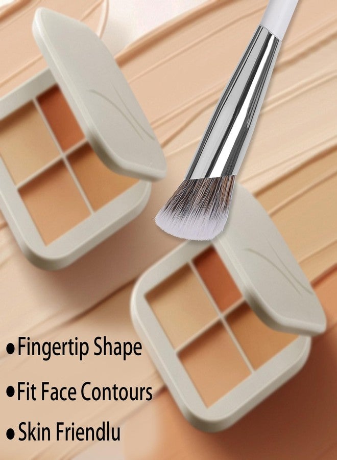 LoveBB 4 Pcs Under Eye Concealer Brushes, Soft Precision Nose Contour Brush Angled Concealer Makeup Brush - Image 4