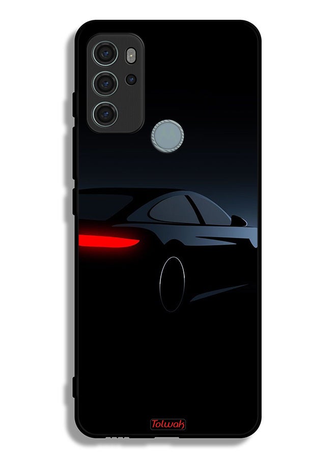 Tolwak Motorola Moto G60S Protective Case Cover Dark Car - Image 2