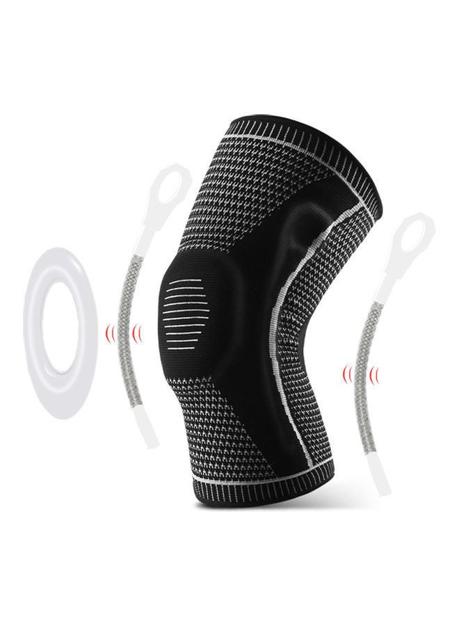 NIBEMINENT Knee Brace Support With Side Stabilizers Silicone Pad Sports Sleeves XL 33x2x20cm - Image 2