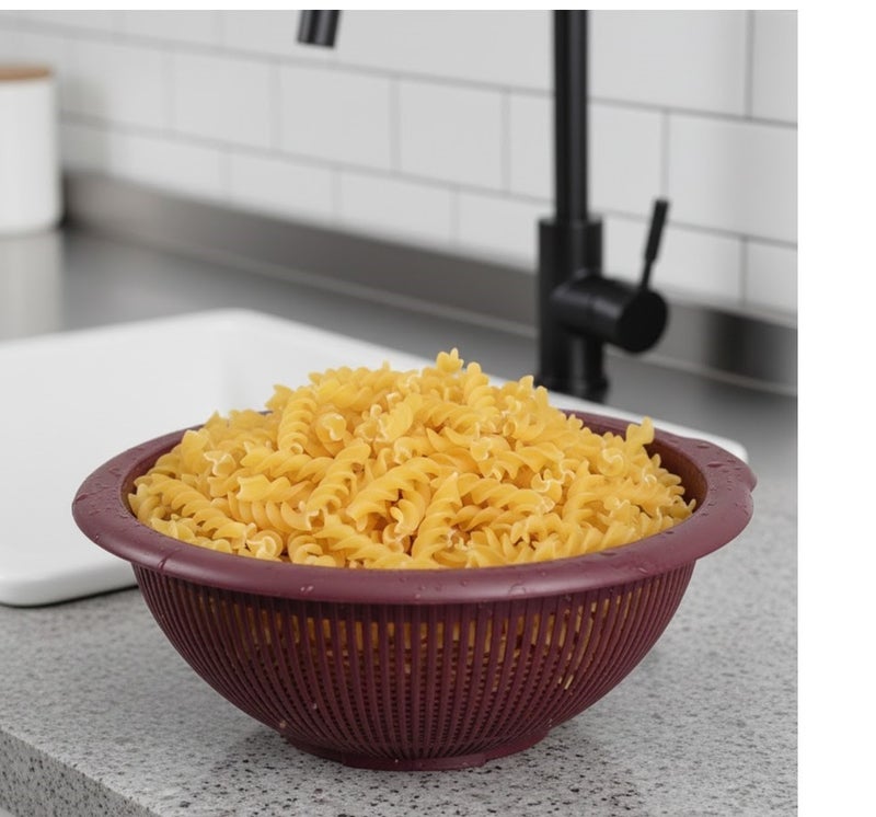 favilla Vegetable and fruit strainer - large plastic, code 643 - dark red - Image 3