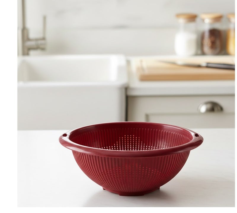 favilla Vegetable and fruit strainer - large plastic, code 643 - dark red - Image 1