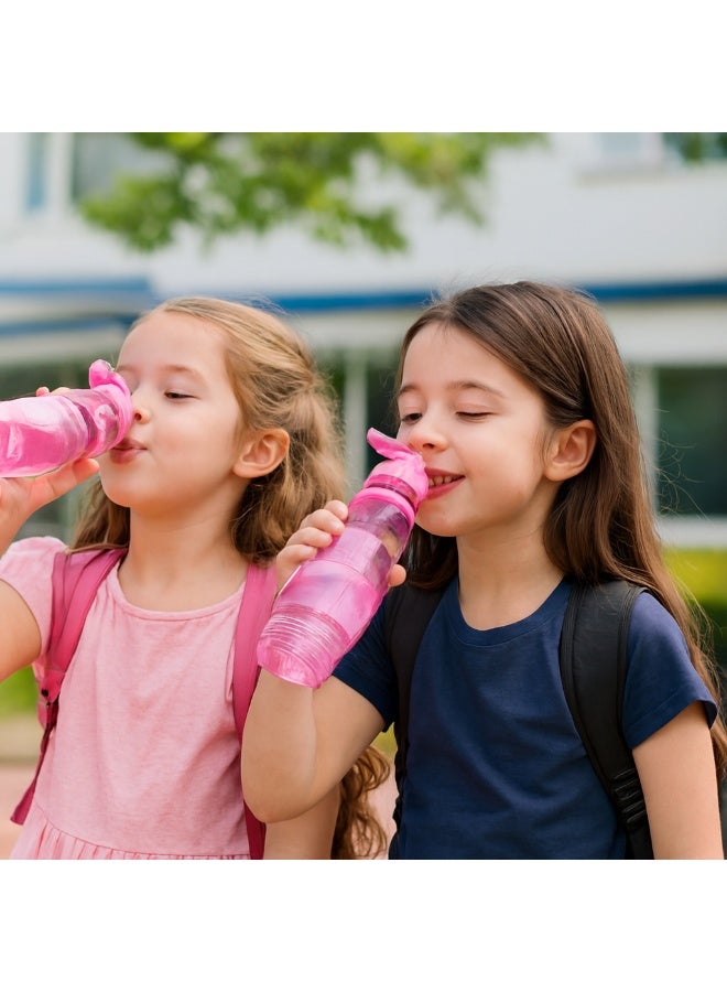 كلوكس طقم زمزمية بلاستيك 2 قطعة وردي للمدرسة أو أثناء ممارسة الرياضة - Image 2