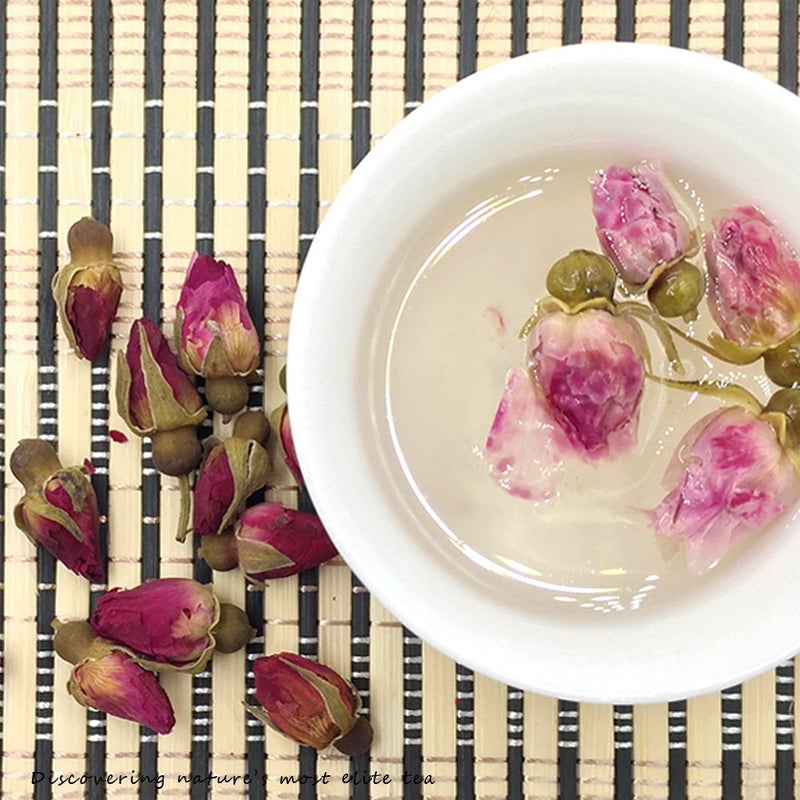 ELITEA 5.3oz Dried Rose Buds Rosebud Flower Herb Loose Leaf Tea 150g 100% Fragrant Natural Healthy Herbal Tea - Image 3