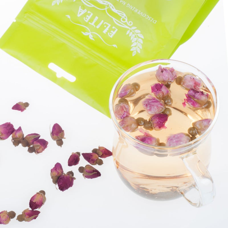ELITEA 5.3oz Dried Rose Buds Rosebud Flower Herb Loose Leaf Tea 150g 100% Fragrant Natural Healthy Herbal Tea - Image 4