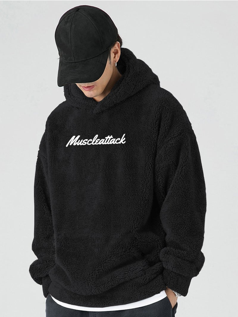 Embroidered Letter Hoodie Casual Long Sleeve Top - Image 3