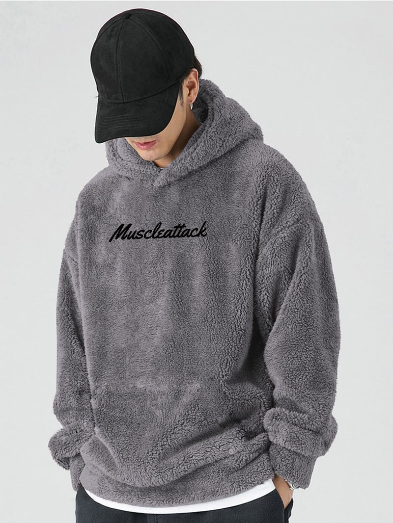 Embroidered Letter Hoodie Casual Long Sleeve Top - Image 4