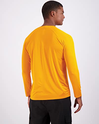 REALESSENTIALS Real Essentials 4 Pack: Mens Long Sleeve Rash Guard Shirt UPF 50+ Swim Beach UV Sun Protection Fishing Quick Dry (Big & Tall) - Image 3
