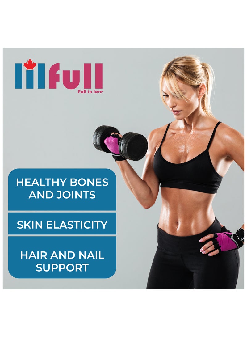 lilfull Hydrolyzed Bovine Collagen Peptides (6000mg) with Vitamin C – 252 Tablets - Image 5