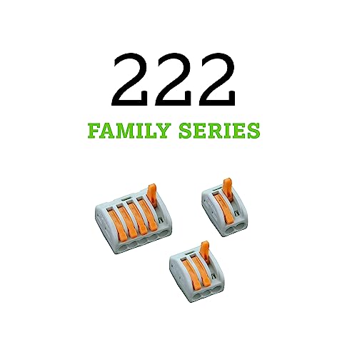 Wago 222-415 | WAGO Lever-Nuts® | Original Lever-Operated Splicing Connector | for Solid and Stranded Conductors | 5-Conductor with Operating levers | 28-12 AWG | Gray housing | [Box of 40 Pieces] - Image 4