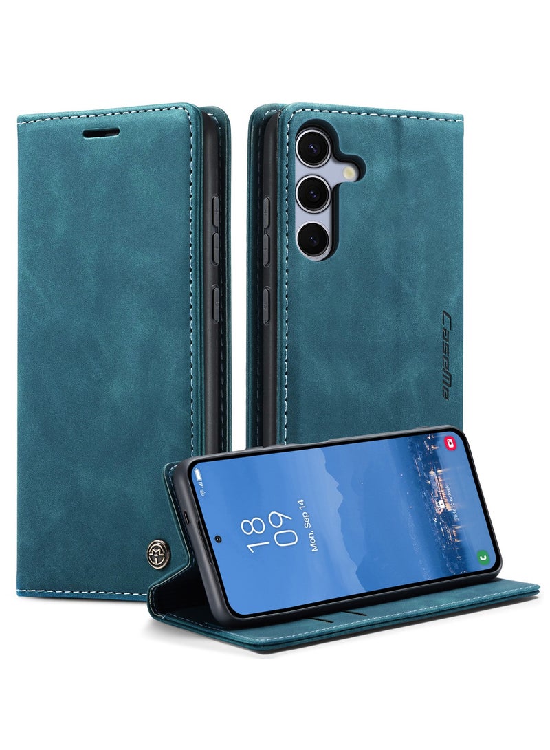 كيس مي جراب لهاتف Samsung Galaxy S25 FE، غطاء فليب من جلد PU ناعم، حافظة محفظة واقية تغطي الهاتف بالكامل - Image 1