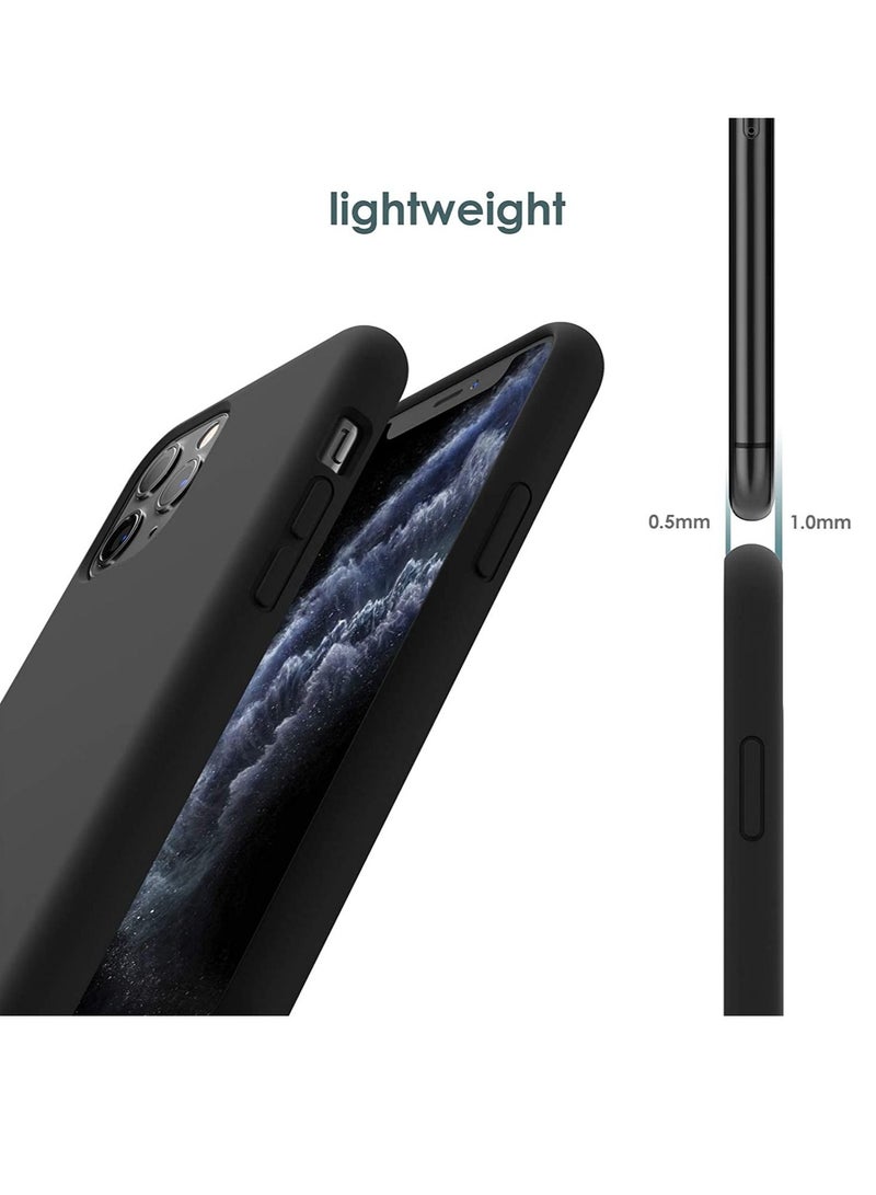 DUSALA Silicone Case Compatible with iPhone 11 Pro 5.8-Inch,Silky-Soft Touch,Full-Body Protective Case,Shockproof Cover with Microfiber Lining (Black) - Image 4