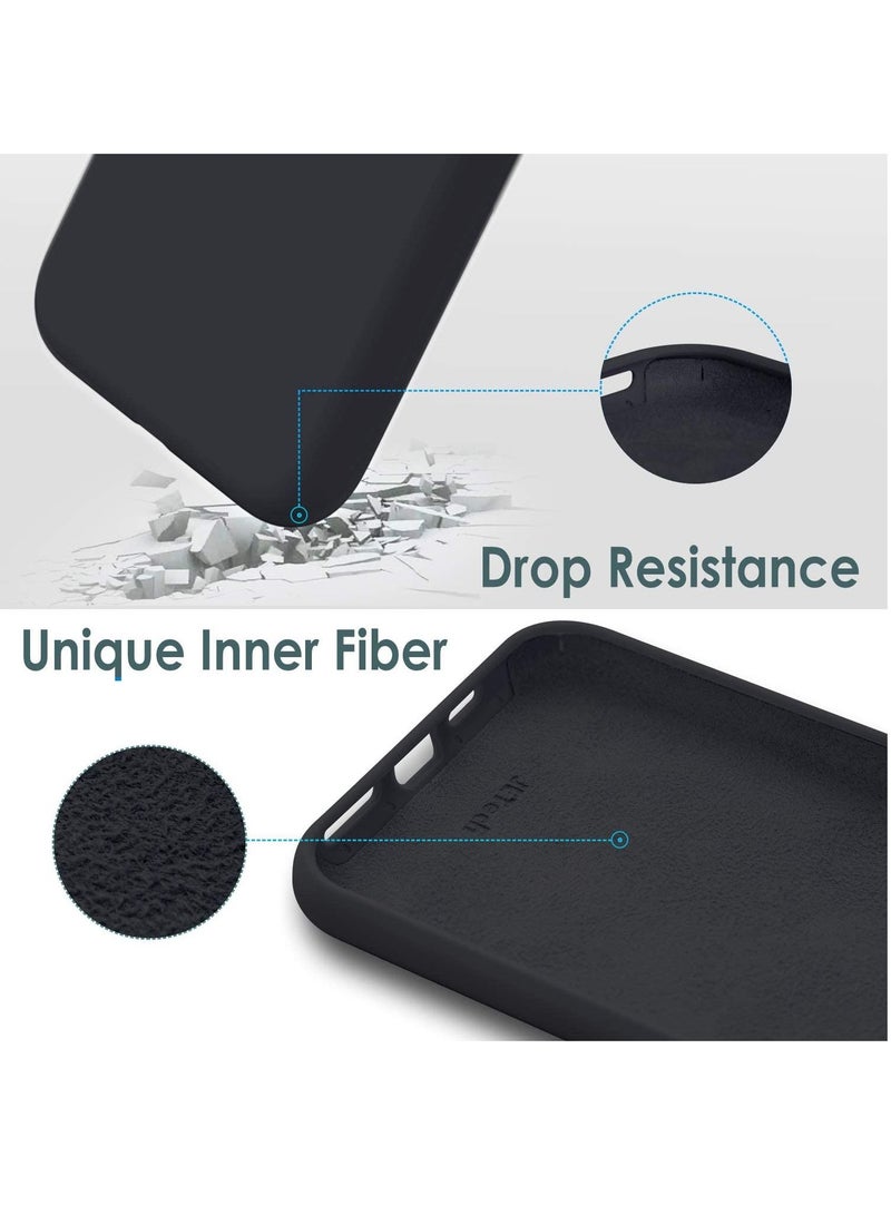 DUSALA Silicone Case Compatible with iPhone 11 Pro 5.8-Inch,Silky-Soft Touch,Full-Body Protective Case,Shockproof Cover with Microfiber Lining (Black) - Image 2