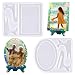 Actvty Resin Mold for Photo Frame Picture Frame Silicone Molds with Stand Holder Rectangle Oval Frame Molds for Resin Casting DIY Personalized Photo Frame for Handmade Gifts Home Decor2 Set - Image 2