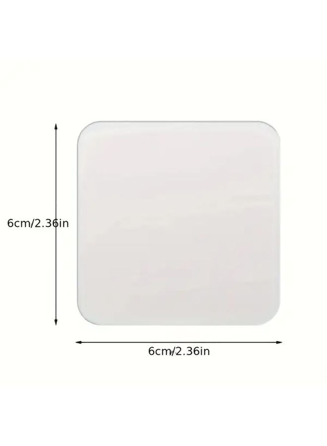 30 قطعة من الخطافات اللاصقة الشفافة ذات الوجهين 2.36 × 2.36 بوصة شرائط تركيب بدون بقايا - Image 5