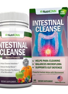 Andrew Lessman Intestinal Cleanse - All Natural Herbal Detox Formula - Full 10-Day Detox Program - Wormwood, Cranberry, Paul D'Arco, Goldenseal, Garlic, Black Walnut Hull, Echinacea and 10 Other Natural Ingredients  - Image 1