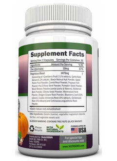 Andrew Lessman Intestinal Cleanse - All Natural Herbal Detox Formula - Full 10-Day Detox Program - Wormwood, Cranberry, Paul D'Arco, Goldenseal, Garlic, Black Walnut Hull, Echinacea and 10 Other Natural Ingredients  - Image 2