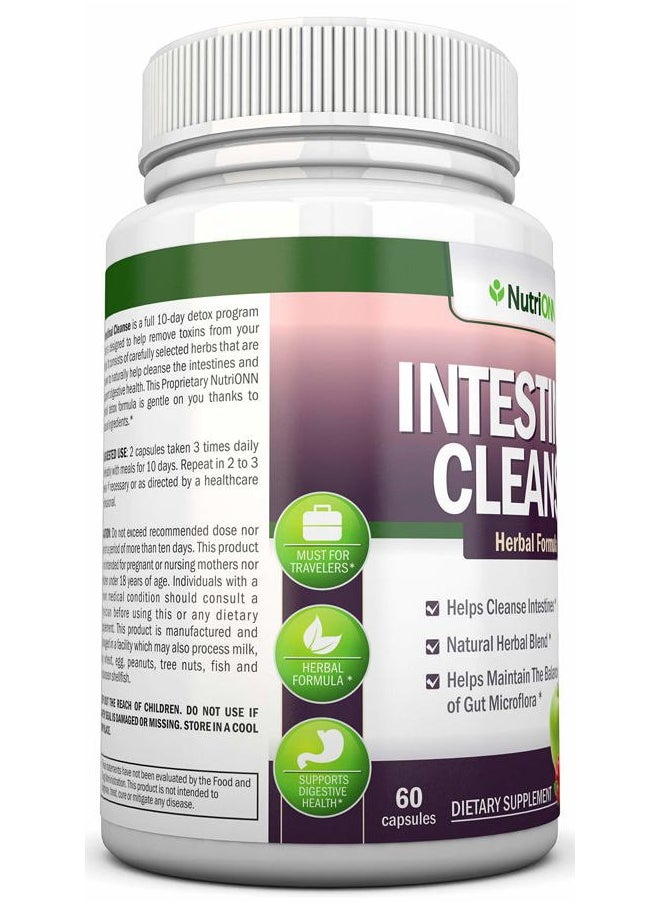 Andrew Lessman Intestinal Cleanse - All Natural Herbal Detox Formula - Full 10-Day Detox Program - Wormwood, Cranberry, Paul D'Arco, Goldenseal, Garlic, Black Walnut Hull, Echinacea and 10 Other Natural Ingredients  - Image 5