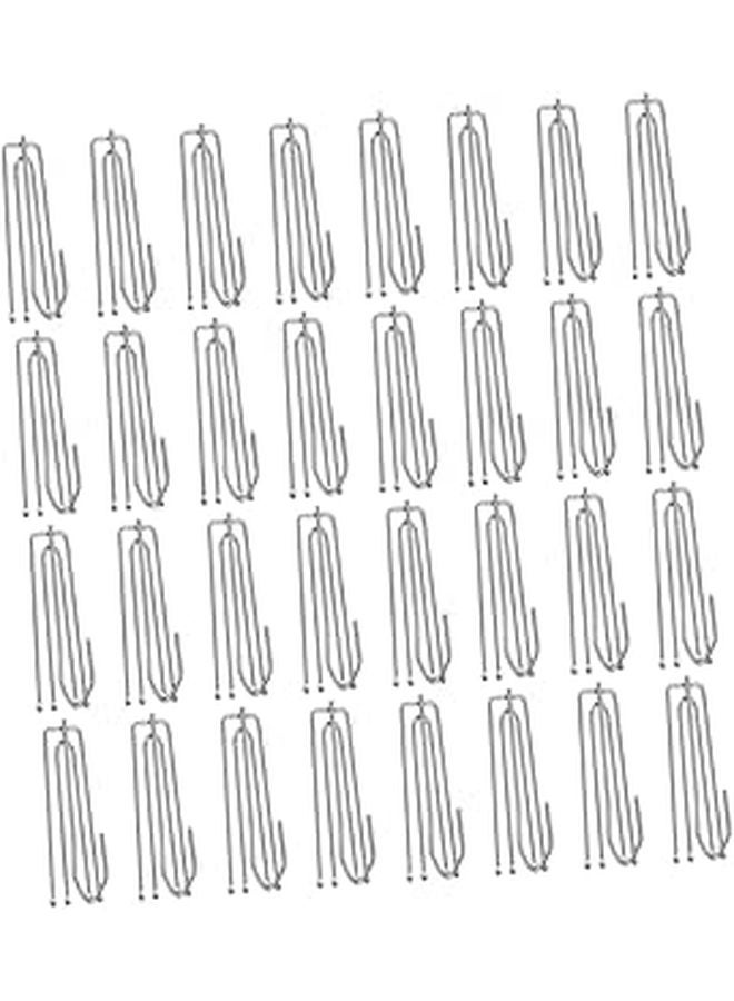 30 Pcs Stainless Steel Curtain Pleater Hooks Four Prong Design Easy to Install Replacement Clips - Image 1