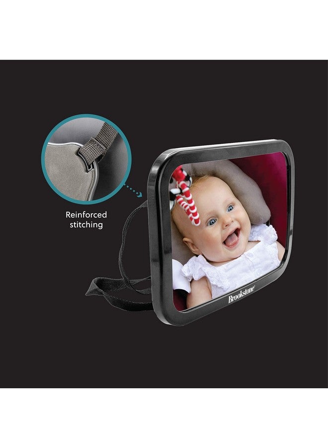 Brookstone - Wide View Baby Car Mirror, Compatible with Most Vehicles, Easy to Install, No Tools Required, Perfect for Infants and New-Borns, Safe & Shatterproof, Black, Fits All (BK1428-AMZ) - Image 5