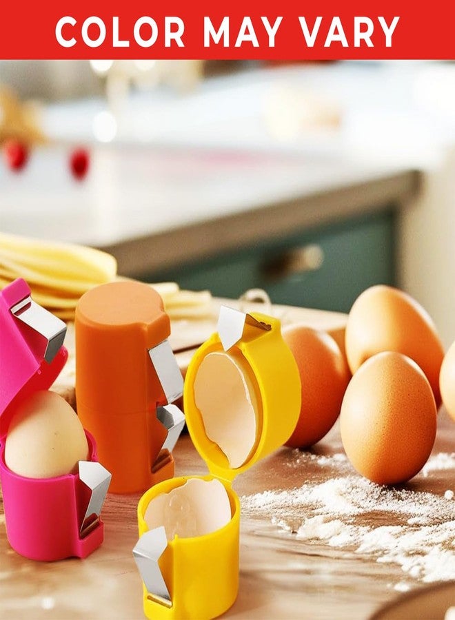 AADHIK Egg Cracker Tool Set of 2 Kitchen Tool Cooking Shell Opener Orange| Dining & Bar | Tools & Gadgets | Peelers| Peelers (Pack of 2) - Image 3