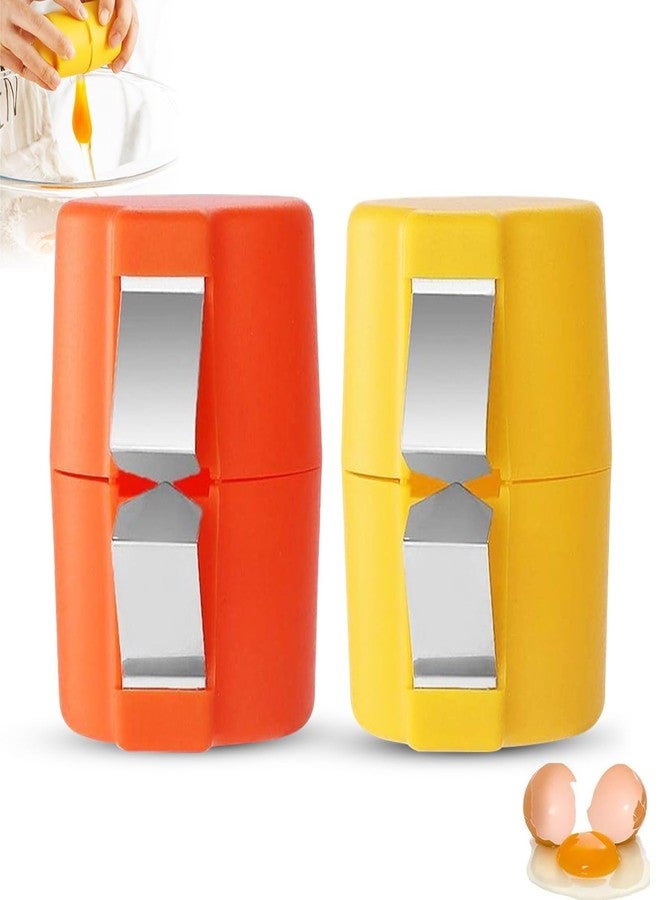 AADHIK Egg Cracker Tool Set of 2 Kitchen Tool Cooking Shell Opener Orange| Dining & Bar | Tools & Gadgets | Peelers| Peelers (Pack of 2) - Image 1