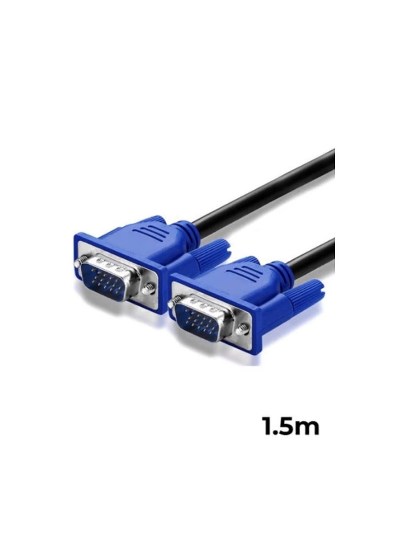 Male To Male VGA Cable 1.5m