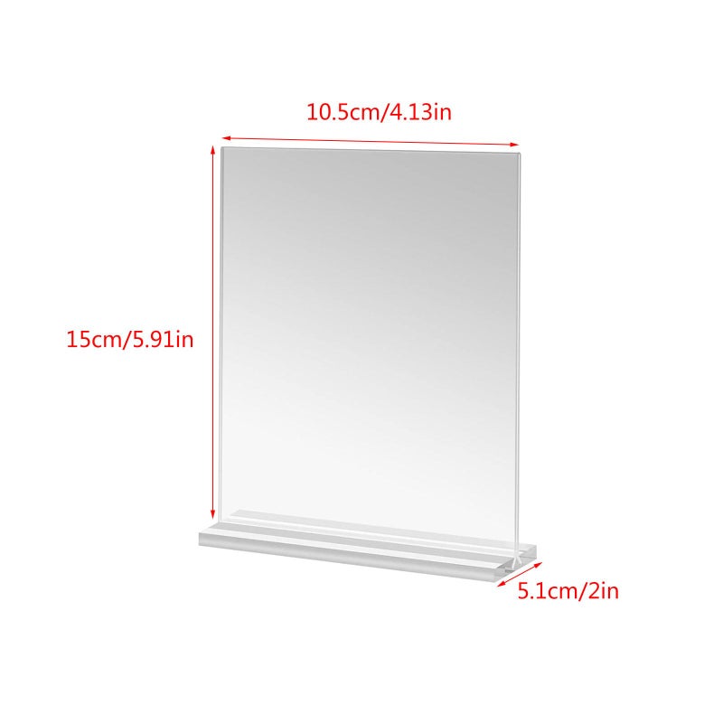 8 Pieces Double Sided Acrylic Frame Sign Holder Easy Insert For Home Office Decor - Image 5