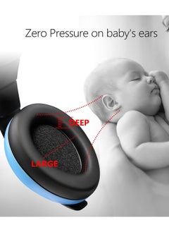 Eworld Kids Noise Reduction Earmuffs, Baby & Toddler Ear Protection Noise Cancelling Headphones for Ages 3 Months to 2 Years, Essential Infant Hearing Protection for Sleep, Travel & Studying  - Image 4