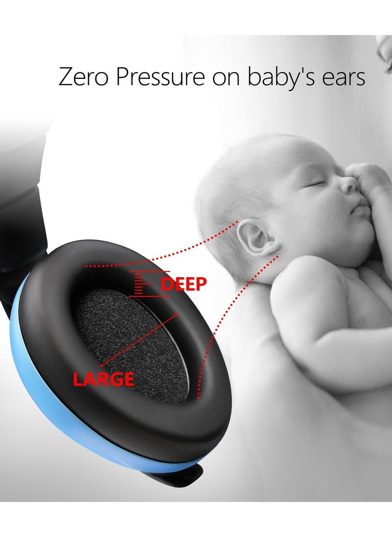 Eworld - Kids Noise Reduction Earmuffs, Baby & Toddler Ear Protection Noise Cancelling Headphones for Ages 3 Months to 2 Years, Essential Infant Hearing Protection for Sleep, Travel & Studying - Image 1
