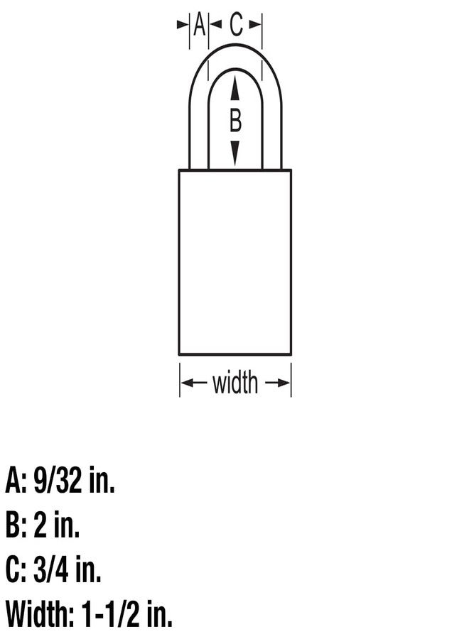 Master Lock Heavy Duty Solid Aluminum Padlock, Key Retaining Lock for Outdoor Use, 2in. Extended Shackle, Keyed Alike Padlocks, 2 Pack, 570TLH Silver - Image 5