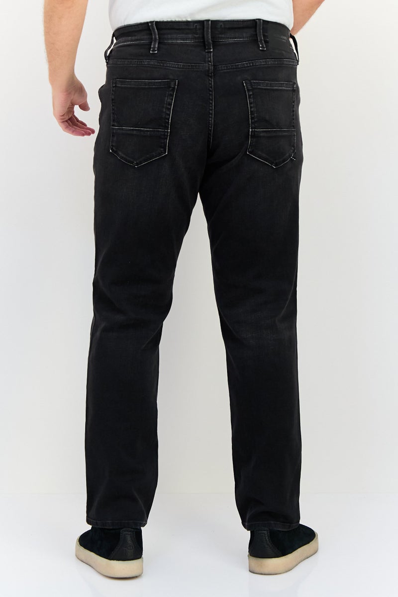 JACK & JONES Men Slim Fit Washed Stretchable Jeans, Black - Image 3