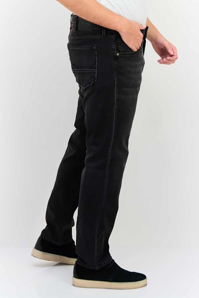 JACK & JONES Men Slim Fit Washed Stretchable Jeans, Black - Image 2