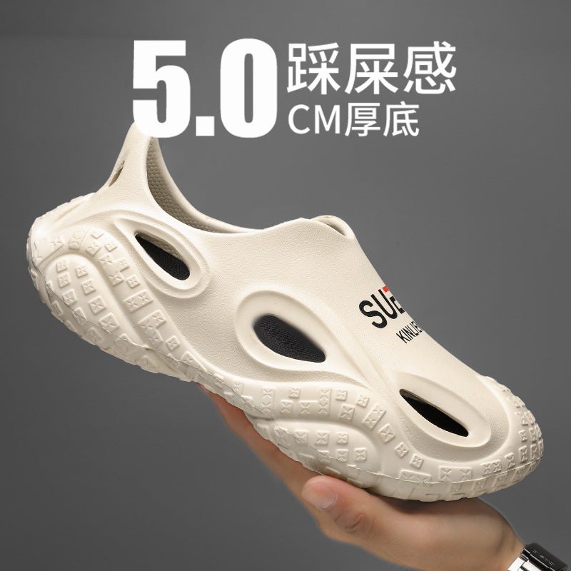 2024 Summer Eva Croc Shoes Men'S Fashion Sandals And Slippers Fashion Casual Baotou Slippers Men'S Beach Shoes - Image 2