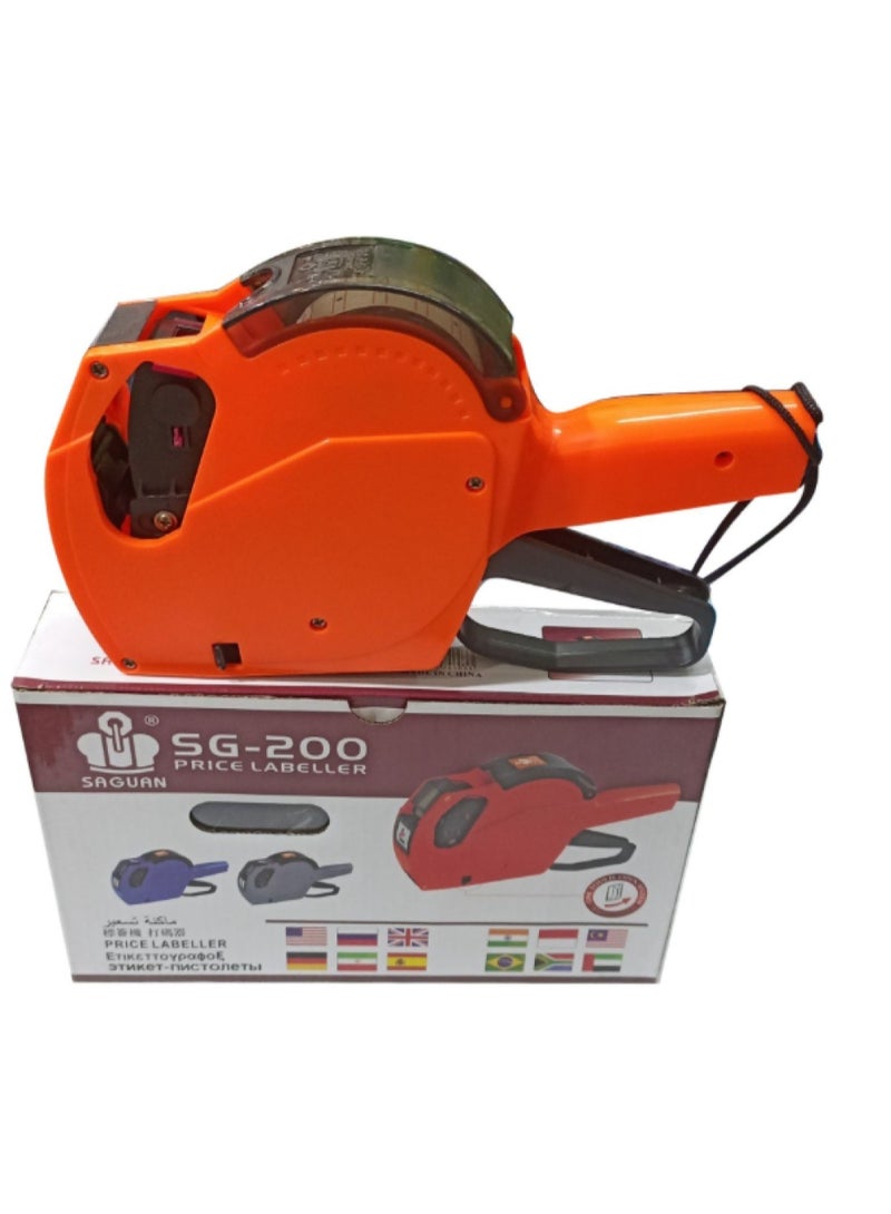 SAGUAN SG-200 Single Line Price Labeler Gun, Orange