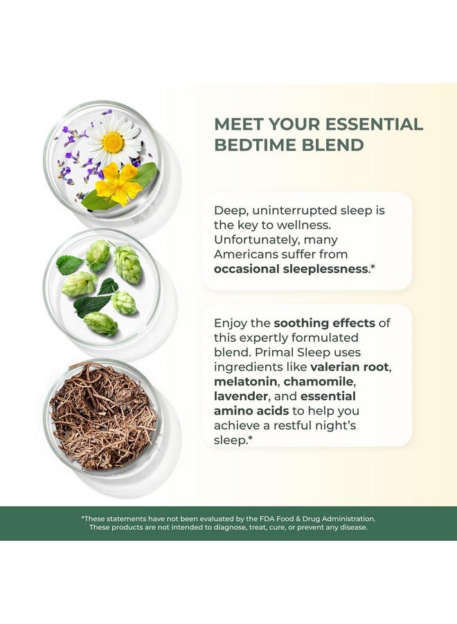 Primal Harvest 2 Pack, Primal Sleep, 120 Capsules with Valerian Root, L-Tryptophan, GABA, Chamomile, and Melatonin 3mg - Image 4