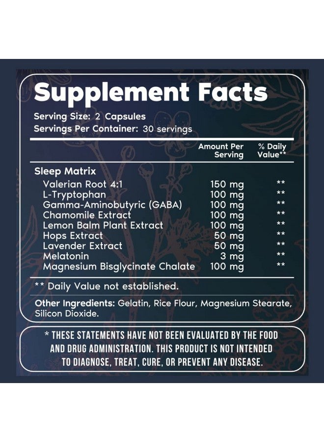 Primal Harvest 2 Pack, Primal Sleep, 120 Capsules with Valerian Root, L-Tryptophan, GABA, Chamomile, and Melatonin 3mg - Image 2