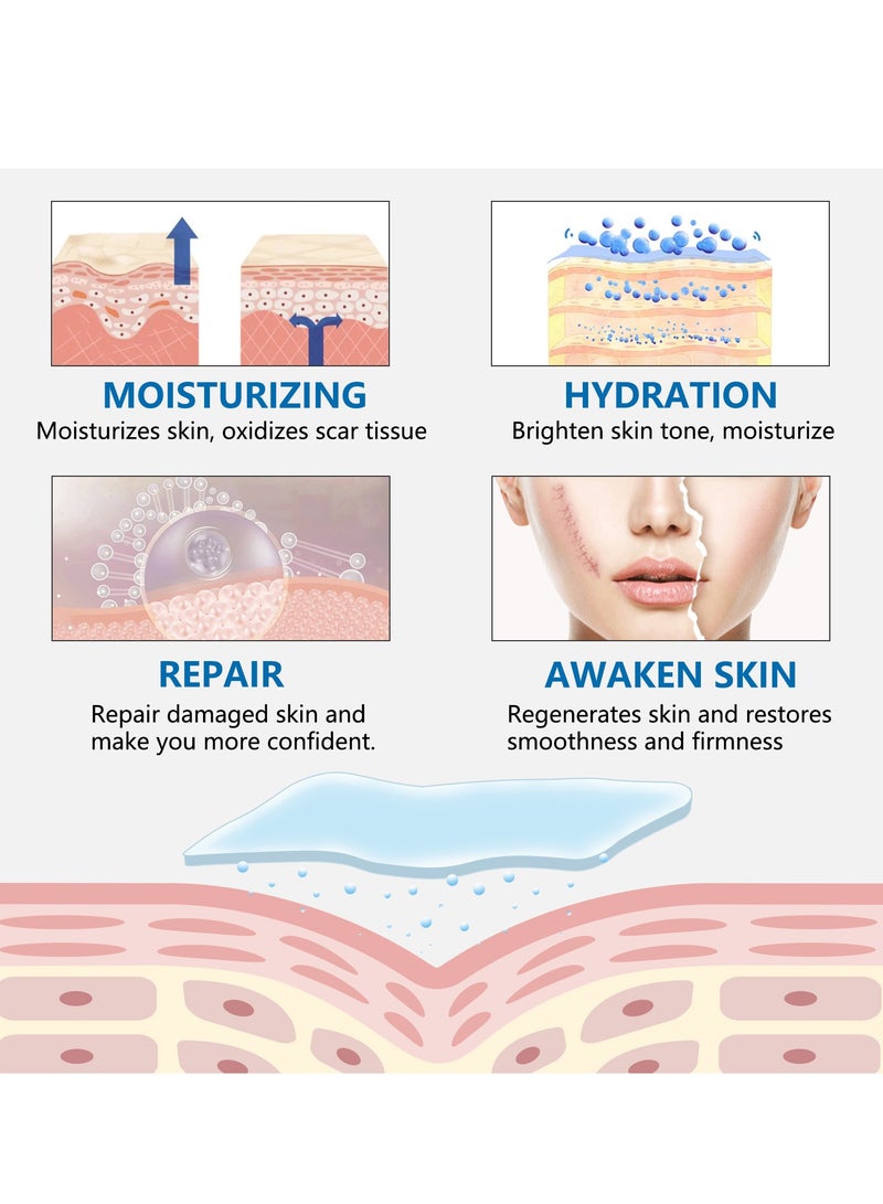 Elaimei 2.5cmx1.5m Clear Silicone Scar Sheets for Face and Body, Silicone Scar Tape, Scar Removal Strips for Acne Scars C-Section & Keloid Surgery Scars Sheets Treatment Sheets Stretch Marks Treatment Waterproof Scar Removal Sticker 4-8 Weeks Supply Medical Grade - Image 4