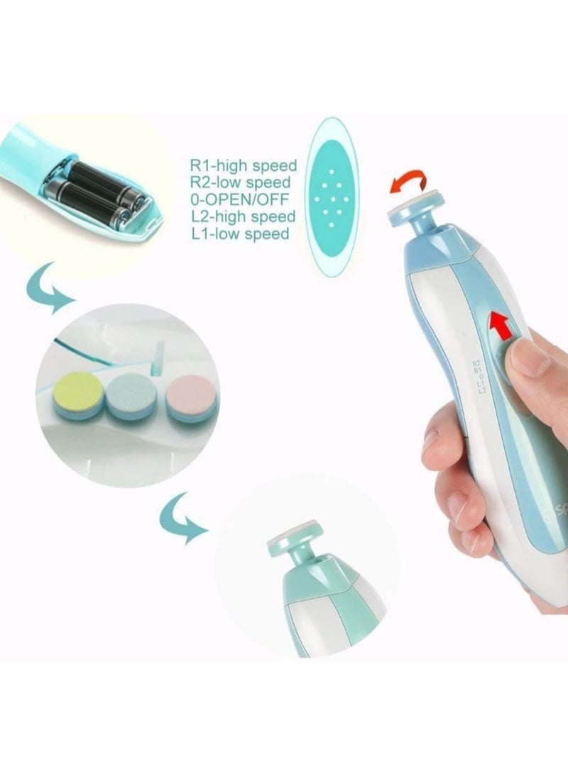 ELTRAZONE Baby Nail Trimmer, Fansidi Upgraded Safe Baby Nail File- Electric Baby Nail Clipper for Newborn or Toddler Toes and Fingernails - Girls and Boys Accessory - Image 5